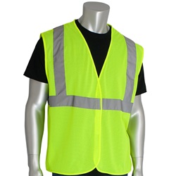 VEST LIME MESH C2 2 IN SILVER STRIPE NO POCKETS - Vests